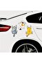 Set of 3 Cats Climbing a Car Stickers