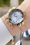 Gold Color Powder Case - Women's Wrist Watch and Bracelet with Adjustable Bands Dkgnct1440 - 3