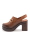 2217007Y Genuine Leather Platform Sole Closed Front Casual Style Stylish Sandals Style Slippers Toe - 3