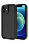 iPhone 11 Case with Camera Protection Soft Textured Colorful Silicone Cover Black - 5