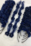 Navy Blue Bridesmaid Bracelet 5 Pcs, Bridesmaid Crown (Plastic) 5 Pcs, Bachelorette Party, 10 Piece Set - 2