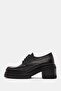 Vintage Women's Black Genuine Leather Loafer - 4