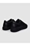 Genuine Leather Black Lace-Up Men's Sports Shoes - 3