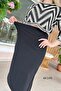 Scuba Crepe Elastic Waist Skirt 4K145 - 2