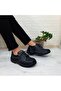 Black Pls Lace-Up Genuine Leather Work Safety Shoes