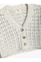 Openwork Cardigan V-Neck - 3
