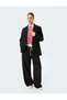 Double Waist Detailed Tie-Up Pocket Striped Wide Leg Baggy Fabric Pants