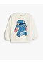 Stitch Sweatshirt Licensed Long Sleeve Crew Neck