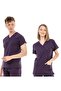 Ultralycra Basic - Lycra Doctor Nurse Scrubs Single Top Surgical Jersey (Unisex), Dark Purple