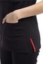Ultralycra Spaniard - Lycra Doctor Nurse Scrubs Single Top Surgical Jersey (Women), Black - 3