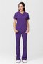 UltraLycra Spaniard - Stretch Fabric Doctor Nurse Scrubs Uniform Surgical Set (WOMEN), Purple - 3