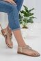 Minna Stone Flip Flop Gold Sandals - 2