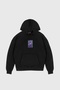 Acid Cat Back Printed Black Oversize Unisex Hooded Sweatshirt - 5
