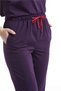 Ultralycra Spaniard - Lycra Doctor Nurse Scrubs Single Bottom Surgical Jersey (Women), Dark Purple - 5