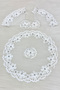 White Bride Groom Handkerchief, Shiny Stone Detailed Wedding Halay Bridesmaid Promise Engagement Henna Circumcision Bride Handkerchief - 5