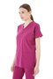 Ultralycra Spaniard - Lycra Doctor Nurse Scrubs Single Top Surgical Jersey (Women), Cherry