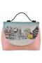 Women's Vegan Leather Pink Handbag - Take A Walk Design