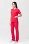 Ultralycra Spaniard - Lycra Doctor Nurse Uniform Set Scrubs Uniform Surgical Suit (Women), Pomegranate - 6