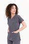 Ultralycra Spaniard - Lycra Doctor Nurse Scrubs Single Top Surgical Jersey (Women), Asphalt - 2