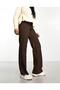 Navy Premium Cord Wide Women's Palazzo Trousers - 2