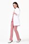 Stand Collar 85 cm Doctor Nurse Teacher Coat (WOMEN), White