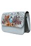 Women's Vegan Leather Blue Handbag - Magic In The Air Design - 4