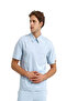Teküst Raglan Sleeve Hidden Zipper Shirt Collar Doctor/Nurse Surgical Uniform Baby Blue |   Brlmedi̇men - 4