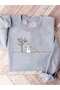 Women's Printed Crew Neck Sweatshirt