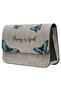 Women's Vegan Leather Gray Handbag - Change Is Good Design - 2