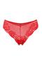 2 Pack Lace Laser Cut Cotton Women's Panties, Red