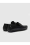 Genuine Leather Black Belted Men's Casual Shoes - 3