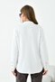 Women's Polo Neck Knitwear Ecru 20786 - 7