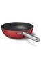 مجموعة أواني طهي ومقلاة مكونة من 8 قطع باللون الأحمر حصريًا على طراز 50's من Cookware Ckwexc - 5