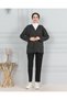 Women's Mother Short Thin Buttoned Pocket Combed Cotton Cardigan Mother's Day - 4