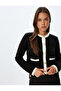 Women's Black Cardigan 5Wak90285Ht