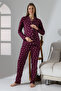 Likapa Combed Cotton Front Buttoned Maternity Long Sleeve Pajama Set - 3