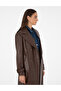 Brown Faux Leather Trench Coat 50295956-Vr029 - 2