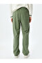Lace-Up Waist Cotton Pocket Ribbed Sweatpants - 4