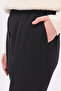 Black Pocket Elastic Waist Trousers - 3