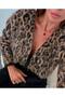 Leopard Patterned Knitwear Cardigan - 3