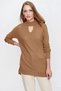 Women's Biscuit Sweater with Window on the Front - 2