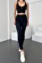 Women's Navy Blue Super Skinny Fit High Waist Lycra Stretch Jean Denim Trousers Jenni̇e-B.Black-K - 3