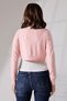Alba Women's Soft Textured Jacquard Combed Cotton Oval Skirt Long Sleeve Short Cardigan & Bolero - Salmon - 7
