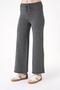 Women's Wide Leg Regular Fit Knitwear Trousers Anthracite 24W120 - 3