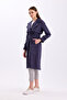 100% Cotton Gabardine Long (110cm) Lined Belted Women's Trench Coat 1111 - 4