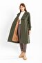 100% Cotton Gabardine Long (110cm) Lined Belted Women's Trench Coat 1111 - 2