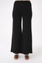 Women's Wide Leg Regular Fit Knitwear Trousers Black 24W120 - 4
