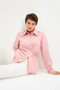 Pink Tie Detailed Shirt - 5