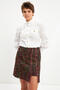 White Cup Button Detailed Shirt - 5