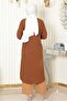 Coat of Arms Detailed Buttoned Suit Brown 19197 - 4